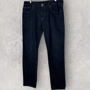 Brand New Men's Robert Graham Resist Kipling Tailored Fit Dark Blue Indigo Jeans